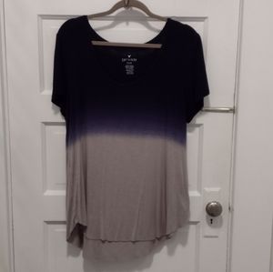 American Eagle Slub Soft & Sexy Ombre Tee XL